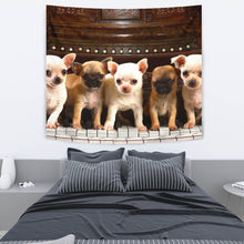 Load image into Gallery viewer, Chihuahua On Piano Print Tapestry-Free Shipping