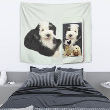 Load image into Gallery viewer, Cute Old English Sheepdog Print Tapestry-Free Shipping