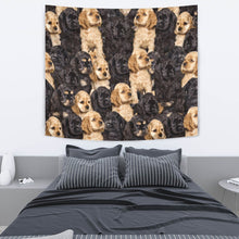 Load image into Gallery viewer, Cocker Spaniel In Lots Print Tapestry-Free Shipping