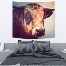 Load image into Gallery viewer, Cattle Cow Vector Art Print Tapestry-Free Shipping