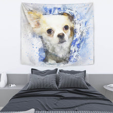 Load image into Gallery viewer, Chihuahua Dog Watercolor Art Print Tapestry-Free Shipping