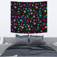 Load image into Gallery viewer, Colorful Paws Print Tapestry-Free Shipping