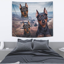 Load image into Gallery viewer, Cute Miniature Pinscher Print Tapestry-Free Shipping