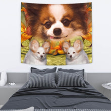 Load image into Gallery viewer, Cute Papillon Dog Print Tapestry-Free Shipping