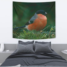 Load image into Gallery viewer, Bullfinch Bird Print Tapestry-Free Shipping