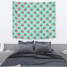 Load image into Gallery viewer, Bull Terrier Dog Floral Print Tapestry-Free Shipping