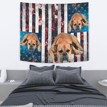 Load image into Gallery viewer, Bullmastiff Floral Print Tapestry-Free Shipping