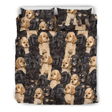 Load image into Gallery viewer, Cocker Spaniel Dog In Lots Print Bedding Set-Free Shipping