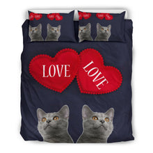 Load image into Gallery viewer, Chartreux Cat Love Print Bedding Sets-Free Shipping