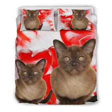 Load image into Gallery viewer, Burmese Cat Print Bedding Set- Free Shipping