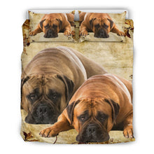 Load image into Gallery viewer, Bullmastiff Dog Print Bedding Set- Free Shipping
