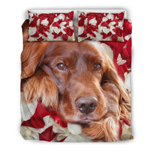 Load image into Gallery viewer, Cute Irish Setter Dog Print Bedding Set- free Shipping
