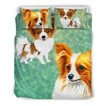 Load image into Gallery viewer, Cute Papillon Dog Art Print Bedding Set-Free Shipping