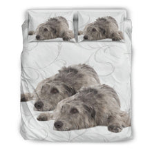 Load image into Gallery viewer, Cute Irish Wolfhound Dog Floral Print Bedding Sets-Free Shipping