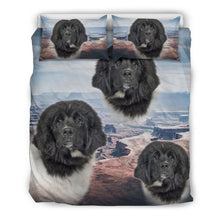 Load image into Gallery viewer, Cute Newfoundland Dog Print Bedding Set- Free Shipping