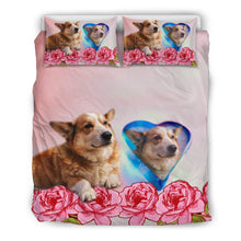 Load image into Gallery viewer, Cardigan Welsh Corgi Heart Print Bedding Sets-Free Shipping