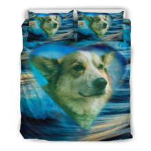 Load image into Gallery viewer, Cardigan Welsh Corgi Print On Blue Bedding Sets-Free Shipping
