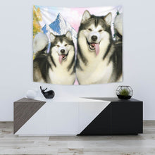 Load image into Gallery viewer, Cute Alaskan Malamute Print Tapestry-Free Shipping