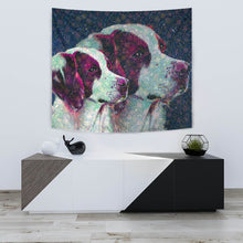 Load image into Gallery viewer, Brittany Dog Art Print Tapestry-Free Shipping