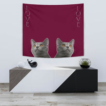 Load image into Gallery viewer, Chartreux Cat Print Tapestry-Free Shipping