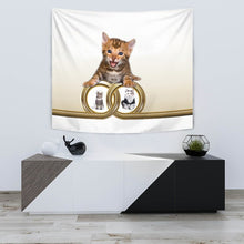 Load image into Gallery viewer, Cute Bengal cat Print Tapestry-Free Shipping