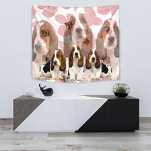Load image into Gallery viewer, Cute Basset Hound Print Tapestry-Free Shipping
