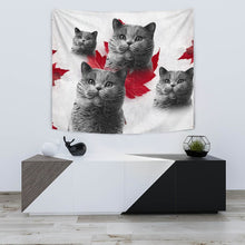 Load image into Gallery viewer, British Shorthair Cat On White Print Tapestry-Free Shipping