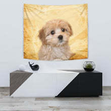 Load image into Gallery viewer, Cavapoo On Yellow Print Tapestry-Free Shipping