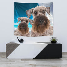 Load image into Gallery viewer, Cesky Terrier Sky Blue Print Tapestry-Free Shipping