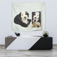 Load image into Gallery viewer, Cute Old English Sheepdog Print Tapestry-Free Shipping