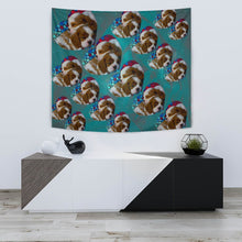 Load image into Gallery viewer, Cavalier King Charles Spaniel Dog On Heart Print Tapestry-Free Shipping