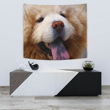 Load image into Gallery viewer, Chow Chow Dog Blue Tongue Print Tapestry-Free Shipping