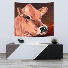 Load image into Gallery viewer, Cute Jersey Cattle (Cow) Print Tapestry-Free Shipping