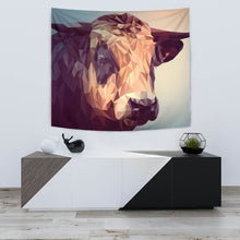 Load image into Gallery viewer, Cattle Cow Vector Art Print Tapestry-Free Shipping