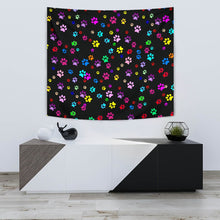 Load image into Gallery viewer, Colorful Paws Print Tapestry-Free Shipping