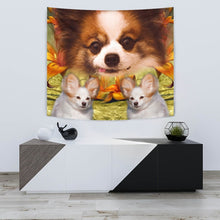 Load image into Gallery viewer, Cute Papillon Dog Print Tapestry-Free Shipping