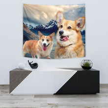Load image into Gallery viewer, Cute Pembroke Welsh Corgi Print Tapestry-Free Shipping