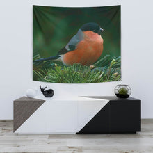 Load image into Gallery viewer, Bullfinch Bird Print Tapestry-Free Shipping