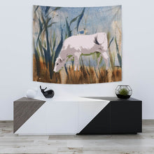 Load image into Gallery viewer, Chianina Cattle (Cow) Print Tapestry-Free Shipping