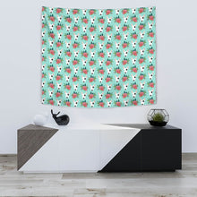 Load image into Gallery viewer, Bull Terrier Dog Floral Print Tapestry-Free Shipping