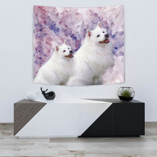 Load image into Gallery viewer, Cute American Eskimo Dog Print Tapestry-Free Shipping