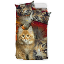 Load image into Gallery viewer, Cute Maine Coon Print Bedding Set- Free Shipping