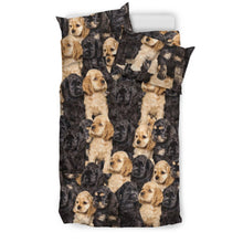 Load image into Gallery viewer, Cocker Spaniel Dog In Lots Print Bedding Set-Free Shipping