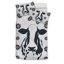 Load image into Gallery viewer, Cow With Flowers Print Bedding Sets-Free Shipping