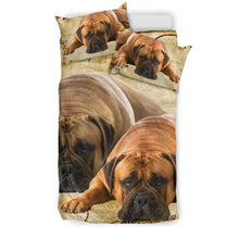 Load image into Gallery viewer, Bullmastiff Dog Print Bedding Set- Free Shipping