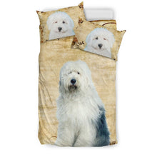 Load image into Gallery viewer, Cute Old English Sheepdog Print Bedding Set- Free Shipping