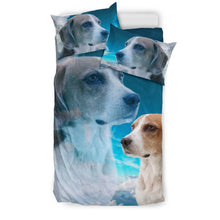Load image into Gallery viewer, Cute English Foxhound Print Bedding Set- Free Shipping