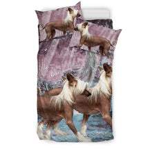 Load image into Gallery viewer, Chinese Crested Dog Art Print Bedding Set-Free Shipping