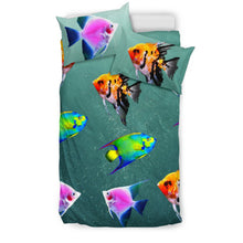 Load image into Gallery viewer, Colorful AngelFish Print Bedding Set-Free Shipping