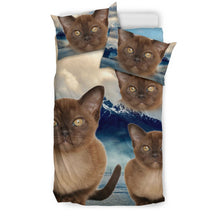 Load image into Gallery viewer, Cute Burmese Cat Print Bedding Set- Free Shipping
